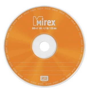 Диск DVD+R Mirex 4.7Gb 16x Slim Case (202455) 