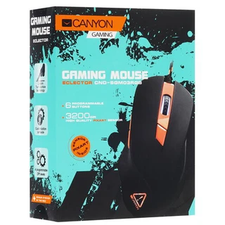 Мышь игровая Canyon Eclector CND-SGM03RGB Black USB 