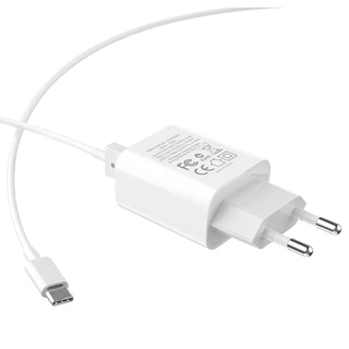 Сетевое зарядное устройств hoco C62A Victoria + кабель USB Type-C 