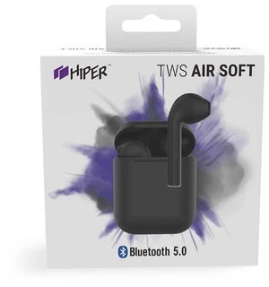 Наушники TWS Hiper TWS AIR Soft Black 