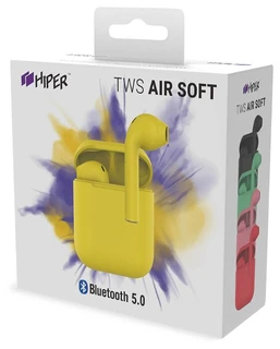 Наушники TWS Hiper AIR Soft Yellow 