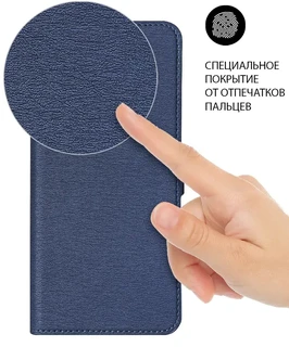 Чехол-книжка DF sFlip-87 для Samsung Galaxy A52, синий 