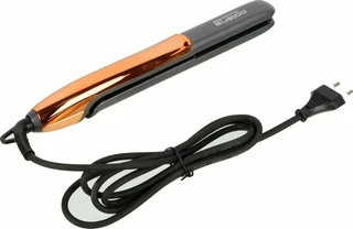 Выпрямитель для волос Polaris PHSS 2098TTi Tourmaline PROF, черный/золотой 