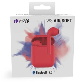 Наушники TWS HIPER AIR Soft Red (HTW-SA4) 