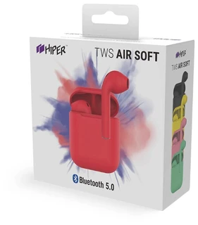 Наушники TWS HIPER AIR Soft Red (HTW-SA4) 