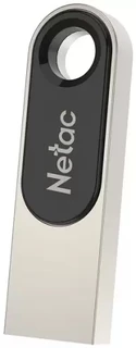 USB-накопитель Netac U278 32 ГБ, USB 2.0, серебристый (NT03U278N-032G-20PN) 