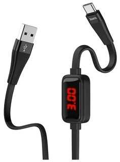 Кабель USB(m) - Type-C hoco S4, 1.2 м, черный 