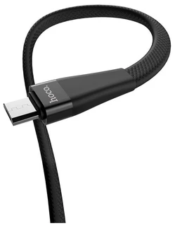 Кабель USB(m) - microUSB hoco S4, 1.2 м, черный 