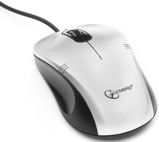 Мышь Gembird MOP-100-S, серебристый 