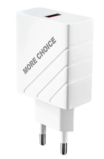 Сетевое зарядное устройство More choice NC51QC White