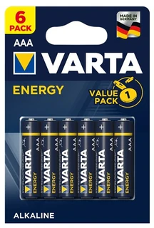 Батарейка AAA VARTA Energy LR03-6BL, 6 шт 