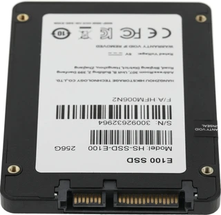 SSD накопитель Hikvision E100 256 ГБ, 2.5" SATA (HS-SSD-E100/256G) 