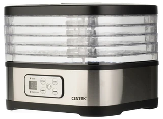 Сушилка для овощей и фруктов CENTEK CT-1650, серебристый/черный 