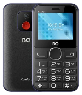 Сотовый телефон BQ 2301 Comfort черный/синий 