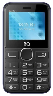 Сотовый телефон BQ 2301 Comfort черный/синий 