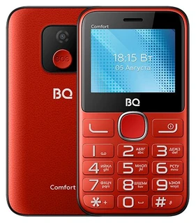 Сотовый телефон BQ 2301 Comfort красный/черный 
