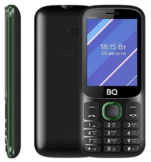 Сотовый телефон BQ 2820 Step XL+ Черный/Зеленый