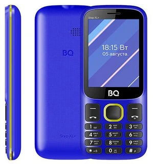 Сотовый телефон BQ 2820 Step XL+ синий/желтый