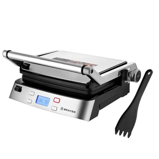 Электрогриль Brayer BR2006, серебристый 
