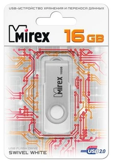 Флеш диск 16Гб Mirex Swivel 13600-FMUSWT16 