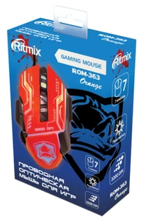 Мышь игровая Ritmix ROM-363 оранжевый 