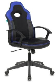 Кресло игровое Zombie Viking 11 черный/синий 