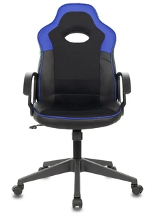 Кресло игровое Zombie Viking 11 черный/синий 