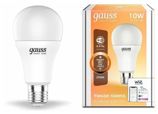 Умная лампа Gauss IoT Smart Home E27 10Вт 1055lm Wi-Fi