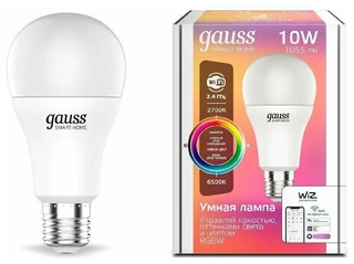 Умная лампа Gauss IoT Smart Home E27 10Вт 1055lm Wi-Fi