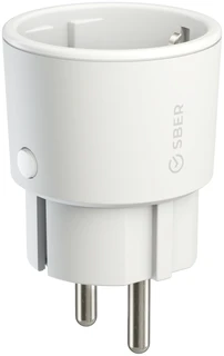 Умная розетка Sber SBDV-00018 Wi-Fi белый 