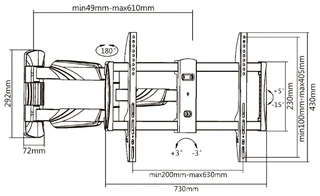 Кронштейн UltraMounts UM909 для ТВ 37-75" 