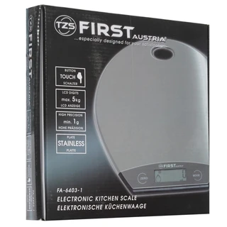 Весы кухонные FIRST FA-6403-1 Silver 