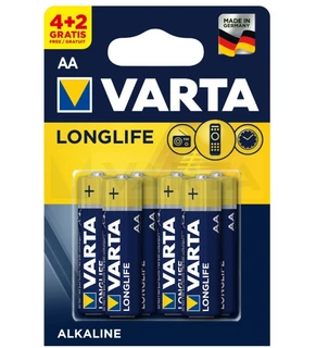 Батарейки AA VARTA Longlife LR6-6BL