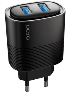 Сетевое зарядное устройство PERO TC08 черный