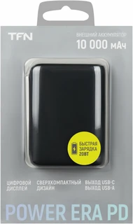 Внешний аккумулятор TFN Power Era 10 PD, 10000 мАч, черный 
