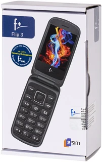 Сотовый телефон F+ Flip3 Черный 