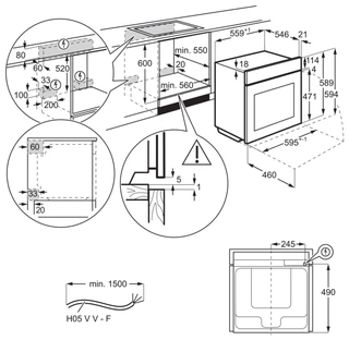 Электрический духовой шкаф Electrolux OEE5H71Z 