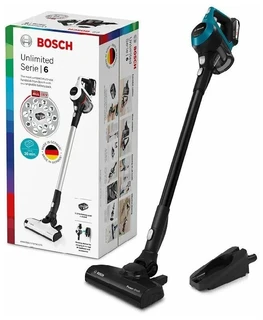 Вертикальный пылесос Bosch Unlimited 6 BBS611LAG, бирюзовый 