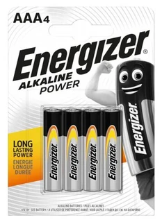 Батарейки AAA Energizer Alkaline Power LR03-4BL