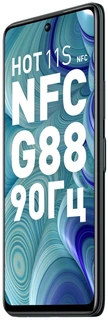 Смартфон 6.78" Infinix HOT 11S NFC 6/128GB Black 