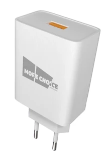 Сетевое зарядное устройство More choice NC52QCa, белый 