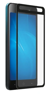 Защитное стекло DF с цветной рамкой (fullscreen+fullglue) для Itel A25