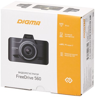 Купить Видеорегистратор DIGMA FreeDrive 560, черный / Народный дискаунтер ЦЕНАЛОМ