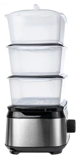 Пароварка CENTEK CT-1458, черный/серебристый 