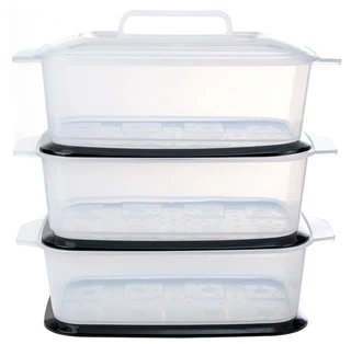 Пароварка CENTEK CT-1458, черный/серебристый 