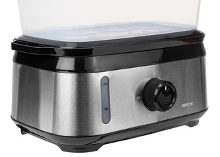 Пароварка CENTEK CT-1458, черный/серебристый 