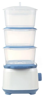 Пароварка CENTEK CT-1462, белый/голубой 