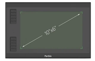 Графический планшет Parblo A610 Plus V2 А4 черный 