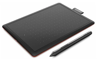 Графический планшет WACOM One by Small А6 черный/красный 