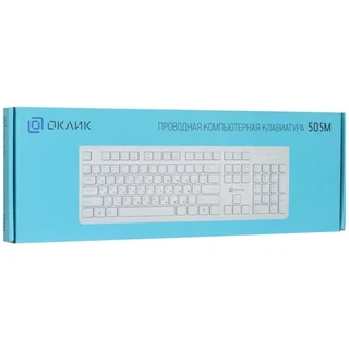 Клавиатура OKLICK 505M White USB 